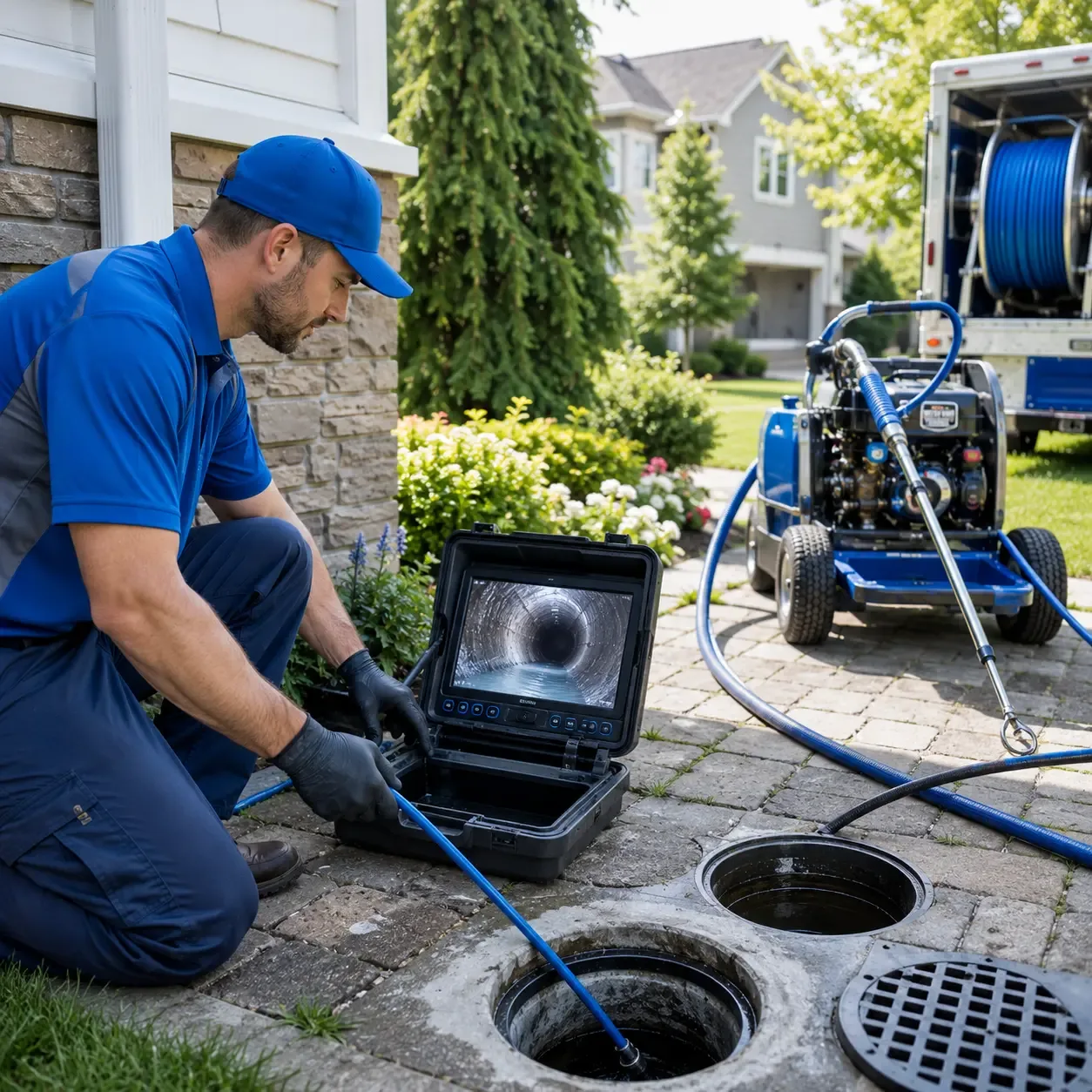 Outdoor drain cleaning professionals serving Bordentown, NJ